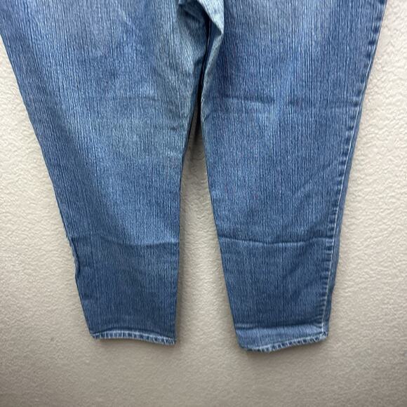 Gloria Vanderbilt Amanda Jeans Womens 18 Denim Straight Leg High Rise Zip - Picture 8 of 15
